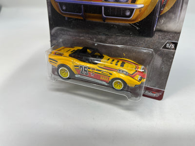 '69 Corvette Racer * Yellow * Hot Wheels Car Culture Redliners