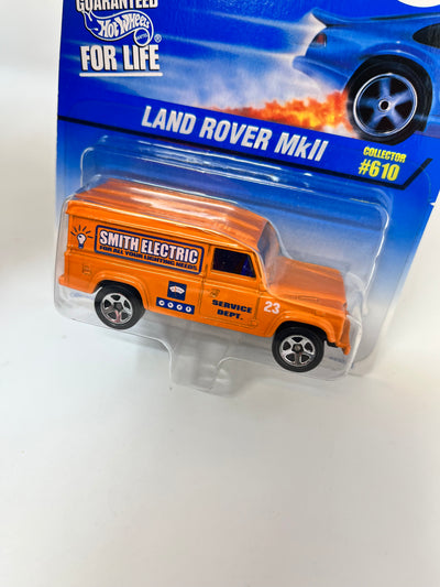 Land Rover MKII #610 * Orange * Hot Wheels Blue Card