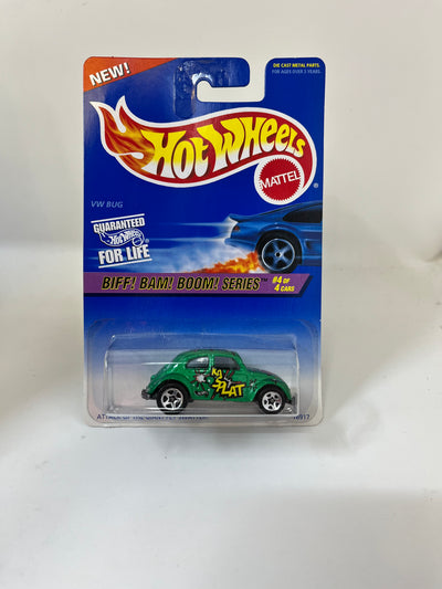 VW Bug #543 * Green * Hot Wheels Blue Card