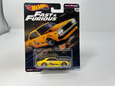 Nissan Skyline C210 * Yellow * Hot Wheels Fast & Furious Fast Rewind