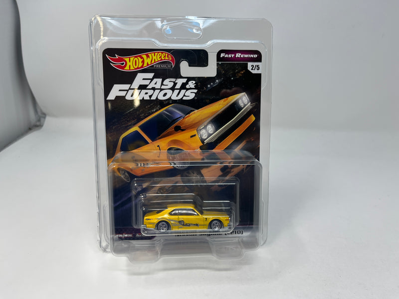 Nissan Skyline C210 * Yellow * Hot Wheels Fast & Furious Fast Rewind