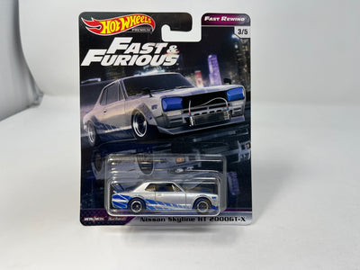 Nissan Skyline HT 2000GT-X * Silver * Hot Wheels Fast & Furious Fast Rewind