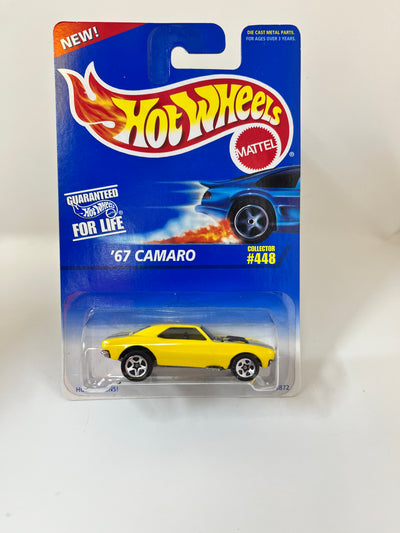 '67 Camaro #448 * Yellow w/ 5sp Rims * Hot Wheels Blue Card