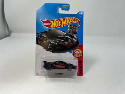 McLaren P1 * Black * 2017 Hot Wheels w/ Factory Set Holo