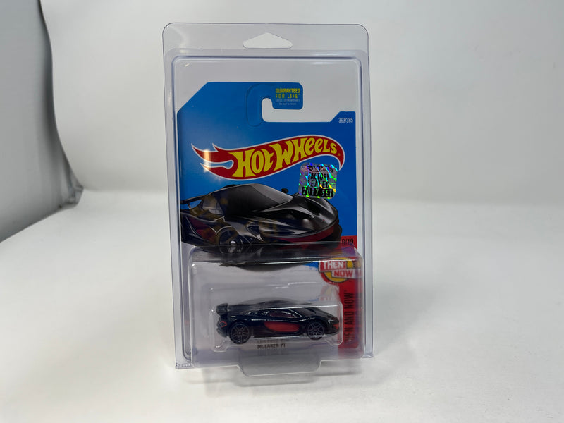 McLaren P1 * Black * 2017 Hot Wheels w/ Factory Set Holo