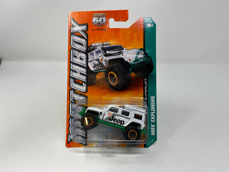 Jeep Wrangler Superlift * White * Matchbox Basic