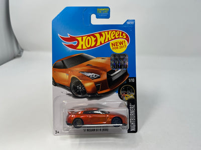 '17 Nissan GT-R R35 #364 * Orange * 2017 Hot Wheels w/ Factory Holo