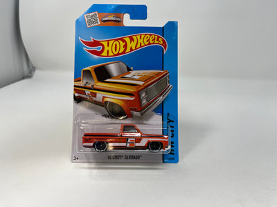 '83 Chevy Silverado #16 * Orange Fram * 2015 Hot Wheels