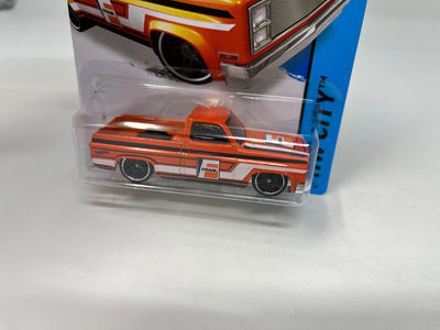 '83 Chevy Silverado #16 * Orange Fram * 2015 Hot Wheels