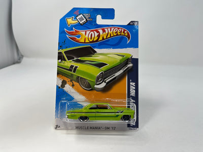 '66 Chevy Nova #106 * GREEN Walmart Only * 2012 Hot Wheels