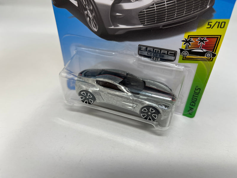 Aston Martin One-77 * Walmart only ZAMAC * 2018 Hot Wheels