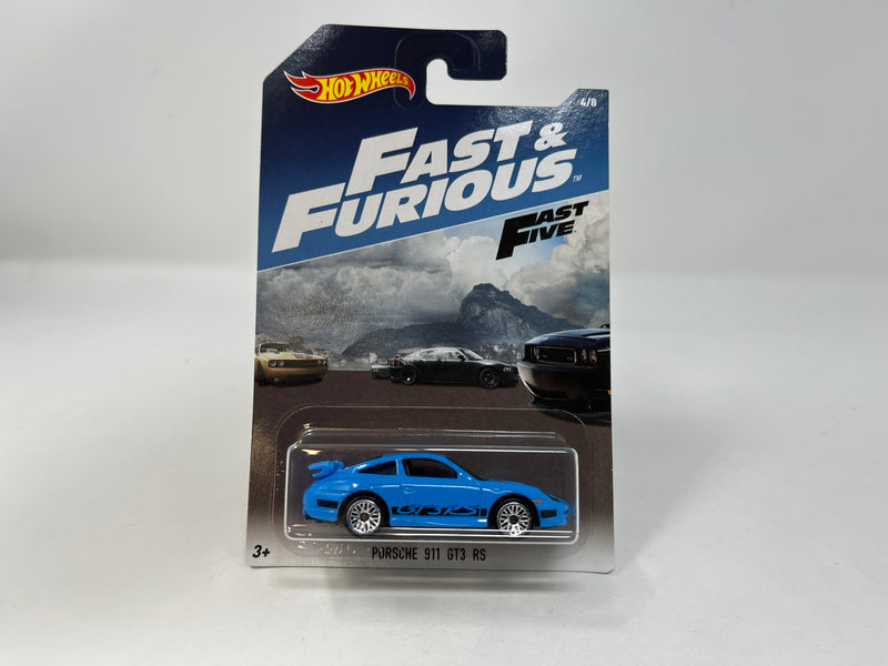 Porsche 911 GT3 RS * BLUE * Hot Wheels Fast & Furious Fast Five