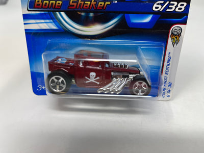 Bone Shaker #6 * 2006 Hot Wheels * BROWN w/ 5sp silver Rims