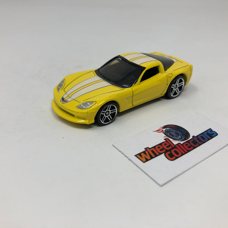 Chevy Corvette C6 * YELLOW * Hot Wheels 1:64 scale Loose Diecast