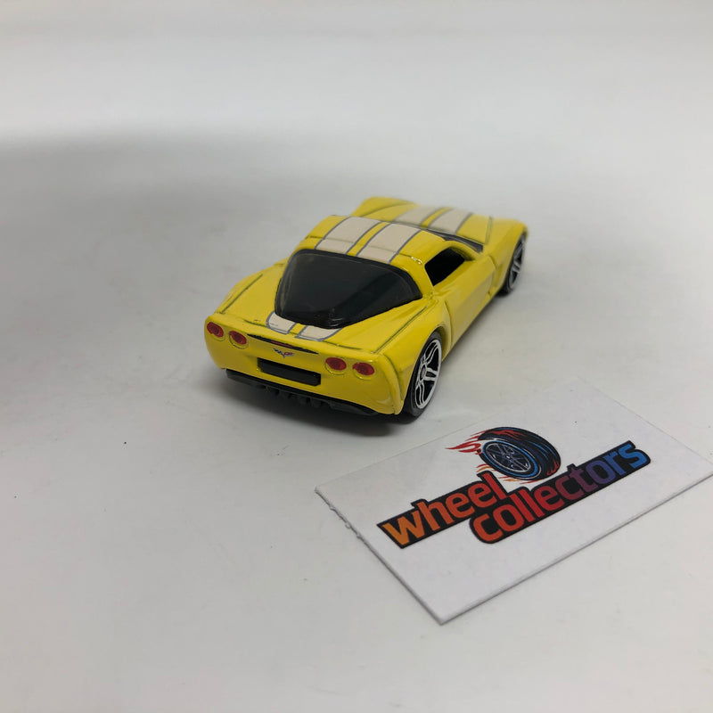 Chevy Corvette C6 * YELLOW * Hot Wheels 1:64 scale Loose Diecast