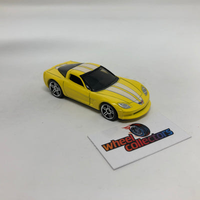 Chevy Corvette C6 * YELLOW * Hot Wheels 1:64 scale Loose Diecast