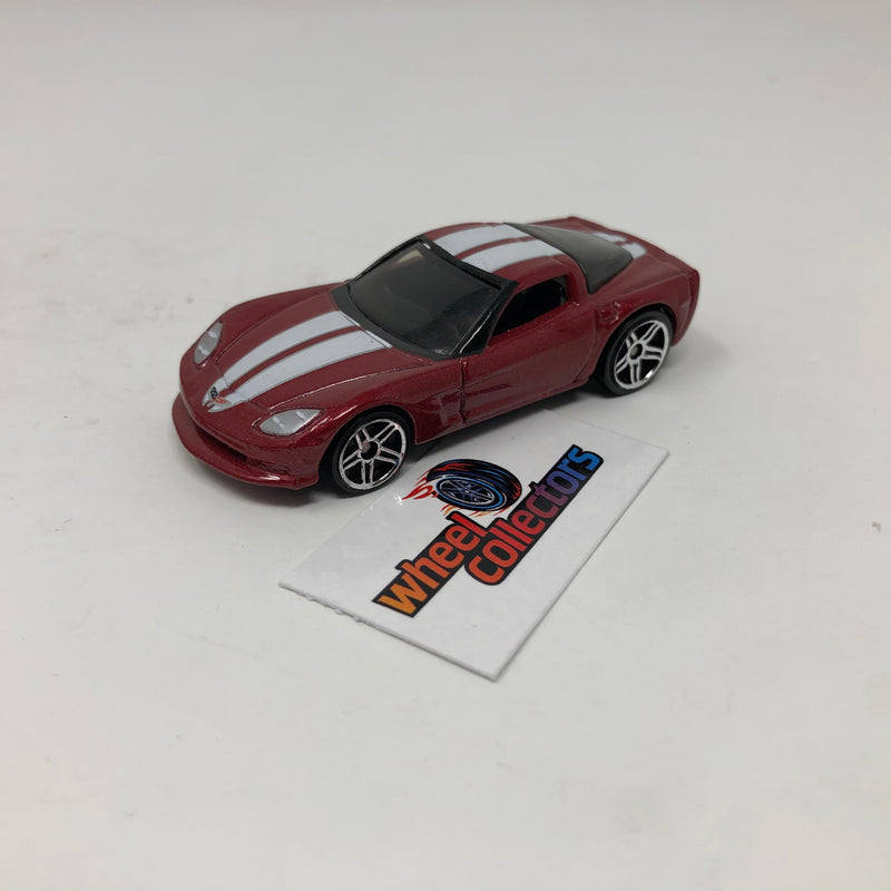 Chevy Corvette C6 * RED * Hot Wheels 1:64 scale Loose Diecast