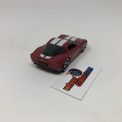 Chevy Corvette C6 * RED * Hot Wheels 1:64 scale Loose Diecast