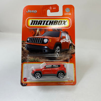 '19 Jeep Renegade #16 * Orange * 2024 Matchbox Case D