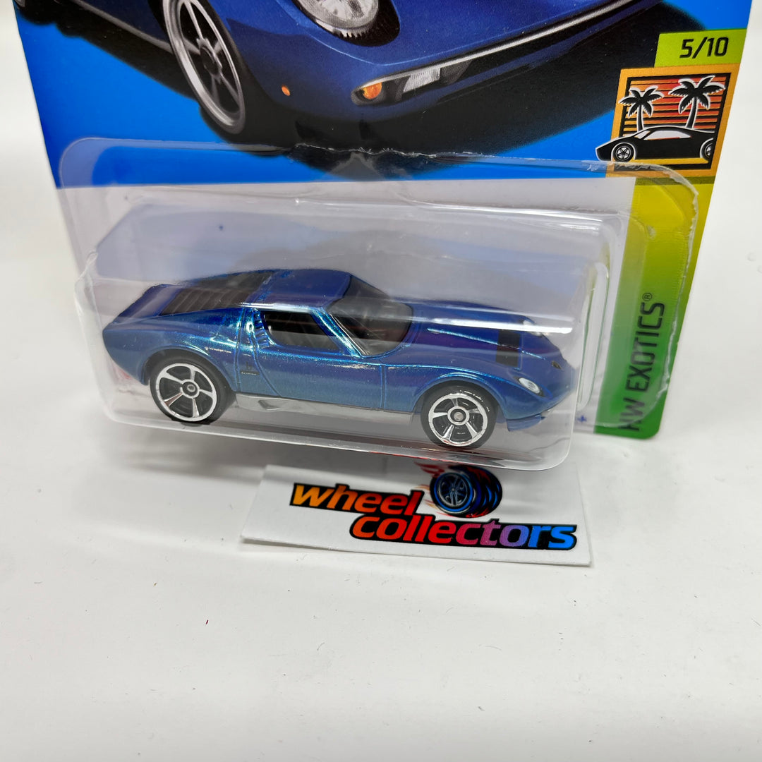 71 Lamborghini Miura SV 202 Blue 2022 Hot Wheels