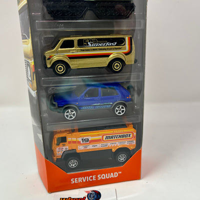 Service Squad 5-Pack w/ 50th Van, VW GTI * Matchbox 5-Pack