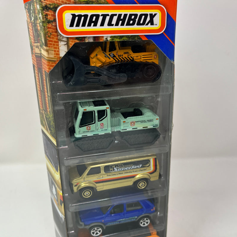 Service Squad 5-Pack w/ 50th Van, VW GTI * Matchbox 5-Pack