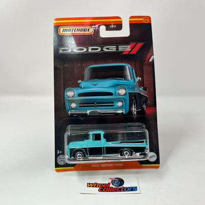 Dodge Sweptside Pickup * Teal/Black * Matchbox Dodge Series