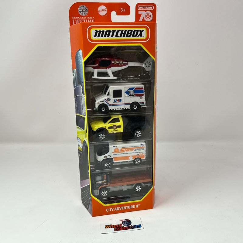 City Adventure II 70th Anniversary * Matchbox 5-Pack