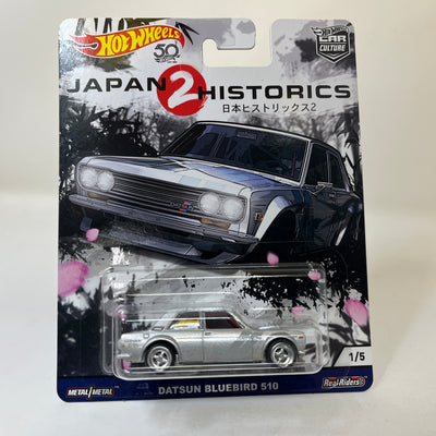 Datsun Bluebird 510 * Silver * Hot Wheels Japan Historics 2 Car Culture