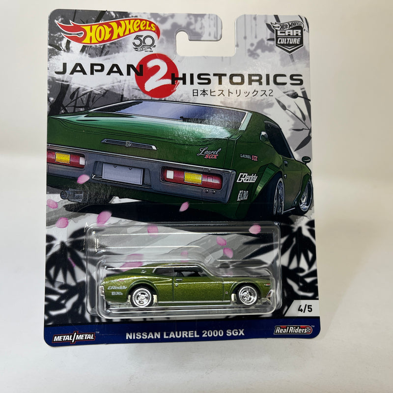 Nissan Laurel 2000 SGX * Green * Hot Wheels Japan Historics 2 Car Culture