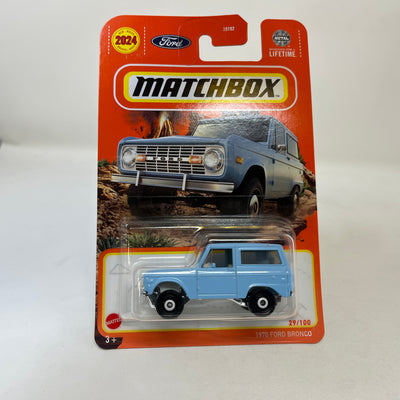 1970 Ford Bronco #29 * Blue * 2024 Matchbox Case E Mix