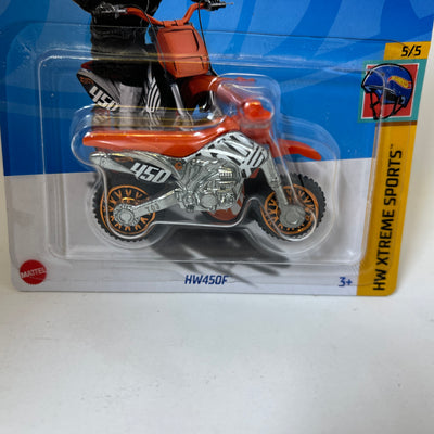 HW450F #130 * Orange * 2024 Hot Wheels Case G Short Card