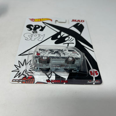 '66 Dodge A100 Spy vs Spy * WHITE * Hot Wheels Pop Culture MAD Magazine