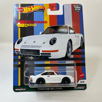 Porsche 959 1986 * White * Hot Wheels DEUTSCHLAND Design Car Culture