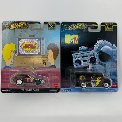 MTV 2-Pack * Dairy Delivery MTV & Beavis & Butt-Head Pacer * 2024 Hot Wheels Pop Culture