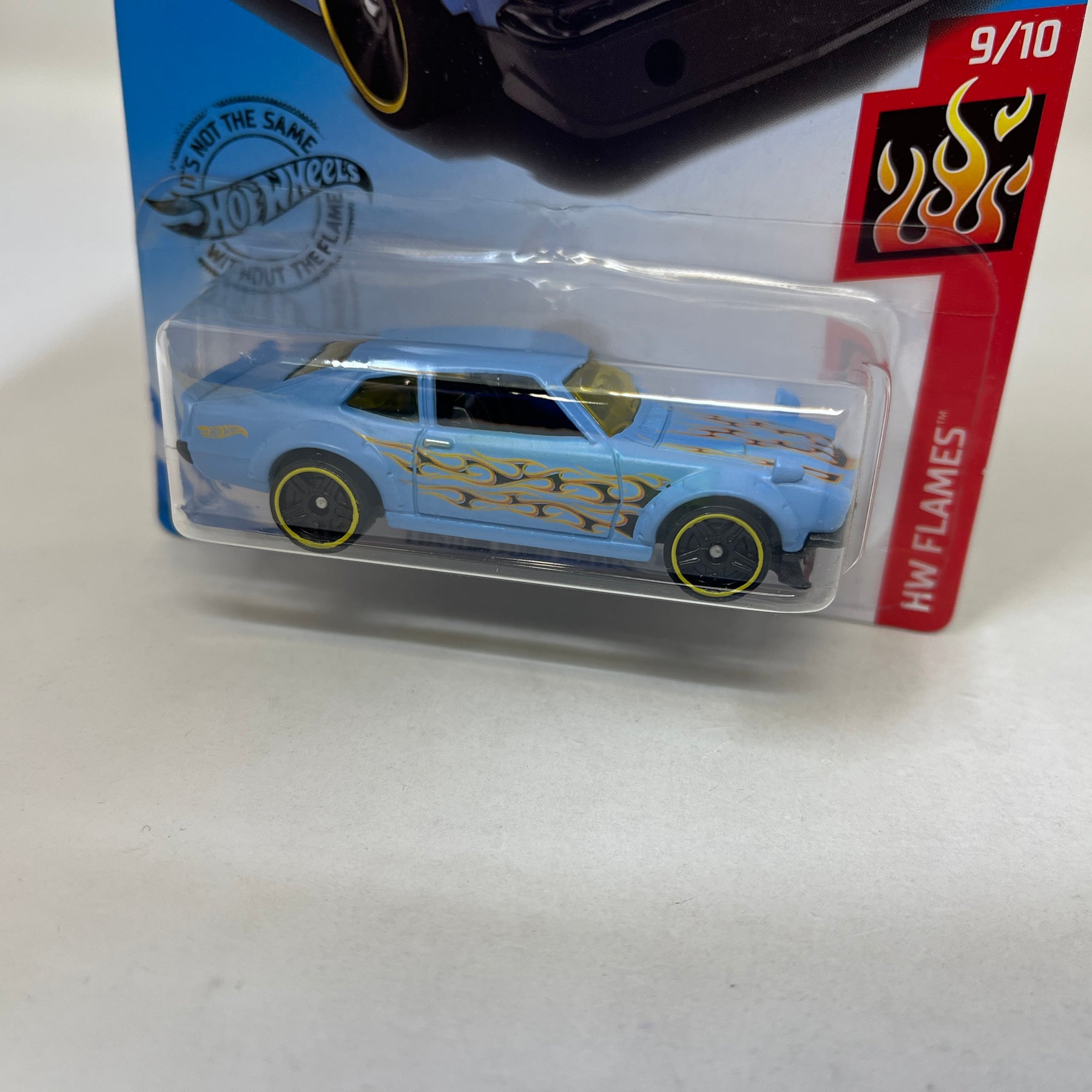Hot Wheels Custom Ford Maverick 1:64 Die-Cast Car - HW Flames Series 9/10, Made In Malaysia