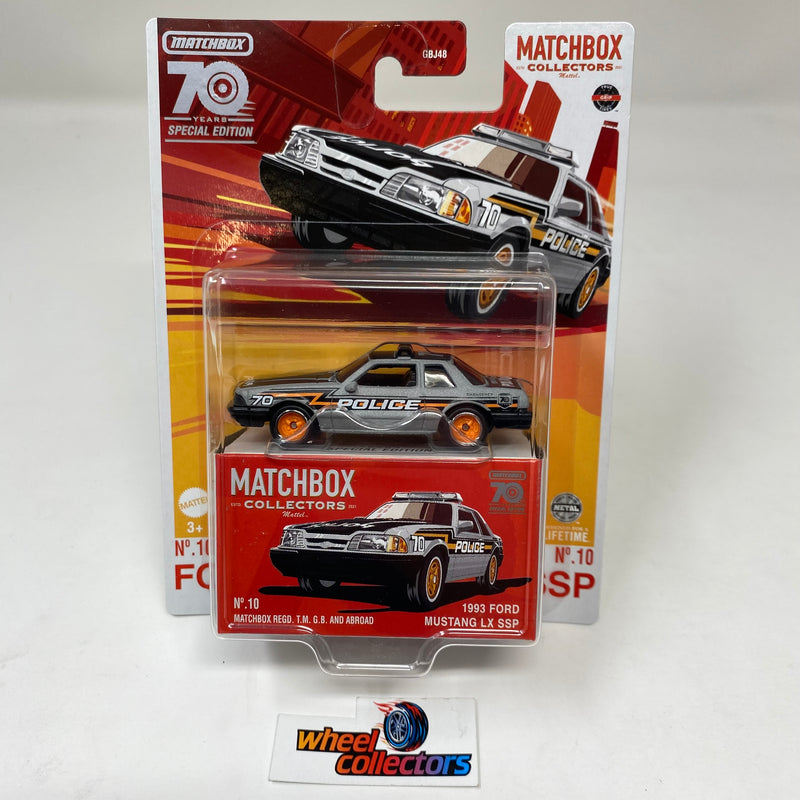 1993 Ford Mustang LX SSP * 2023 Matchbox Collectors 70th Special Edition Case S