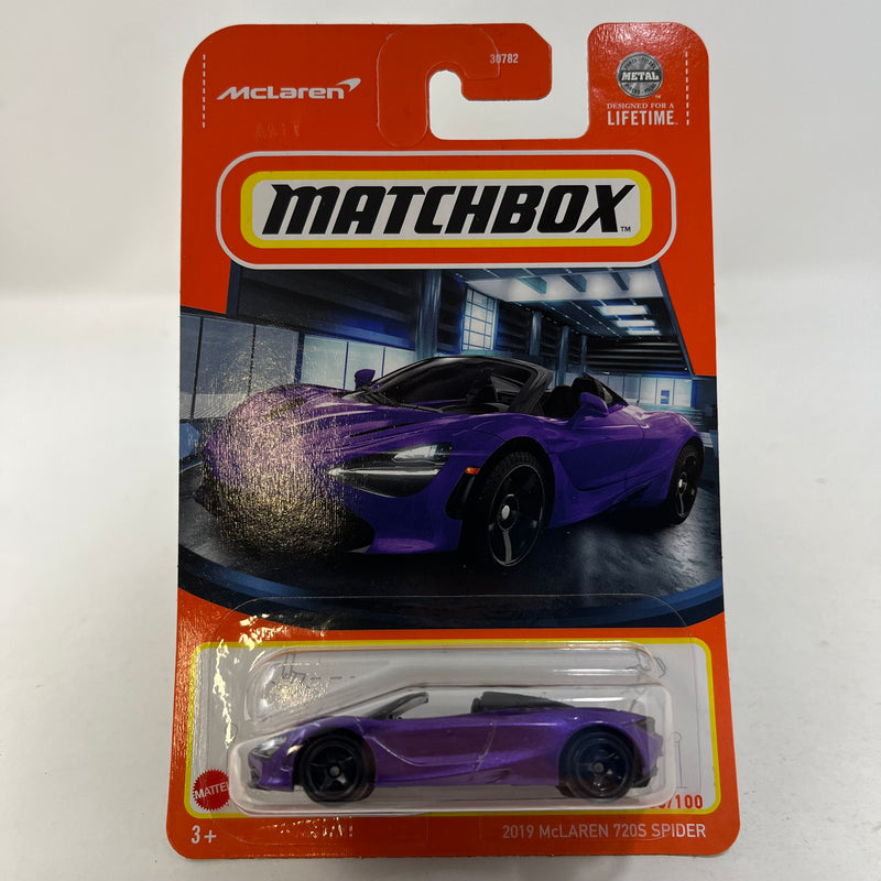 2019 McLaren 720S Spider * Purple * 2024 Matchbox Basic Case H