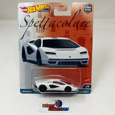 Lamborghini Countach LPI 800-4 * WHITE * 2023 Hot Wheels Spettacolare  Car Culture