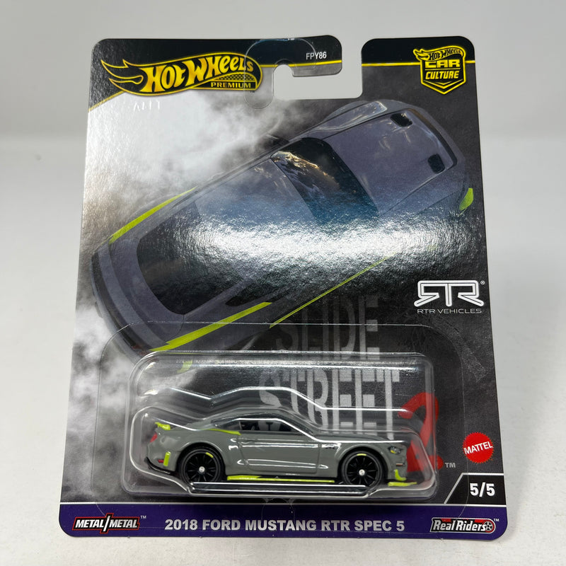 2018 Ford Mustang RTR SPEC 5 * 2024 Hot Wheels Slide Street 2 Car Culture Case H Release