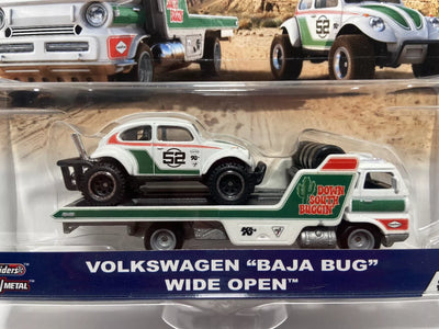 Volkswagen Baja Bug & Wide Open #23 * Hot Wheels Team Transport