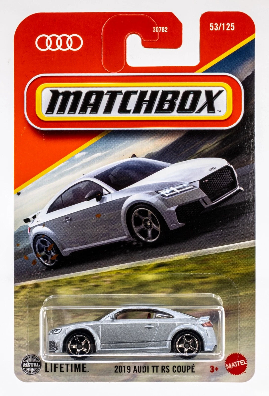 2019 Audi TT RS Coupe #53 * Silver * 2025 Matchbox Basic Case F