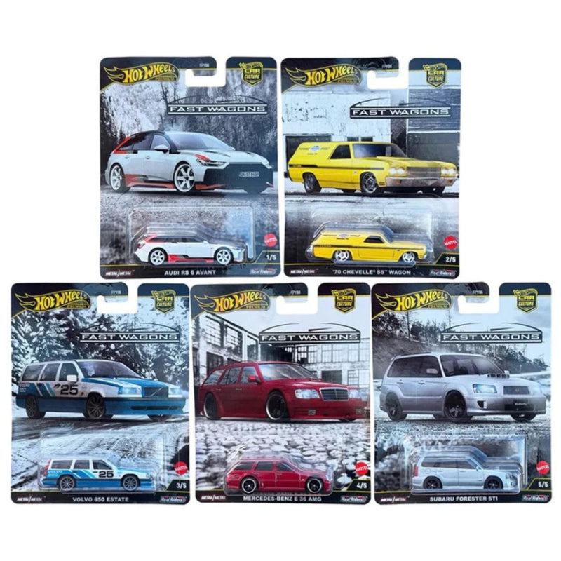 New FAST WAGONS! * Set of 5 Cars * 2025 Hot Wheels Car Culture Off Road Case J
