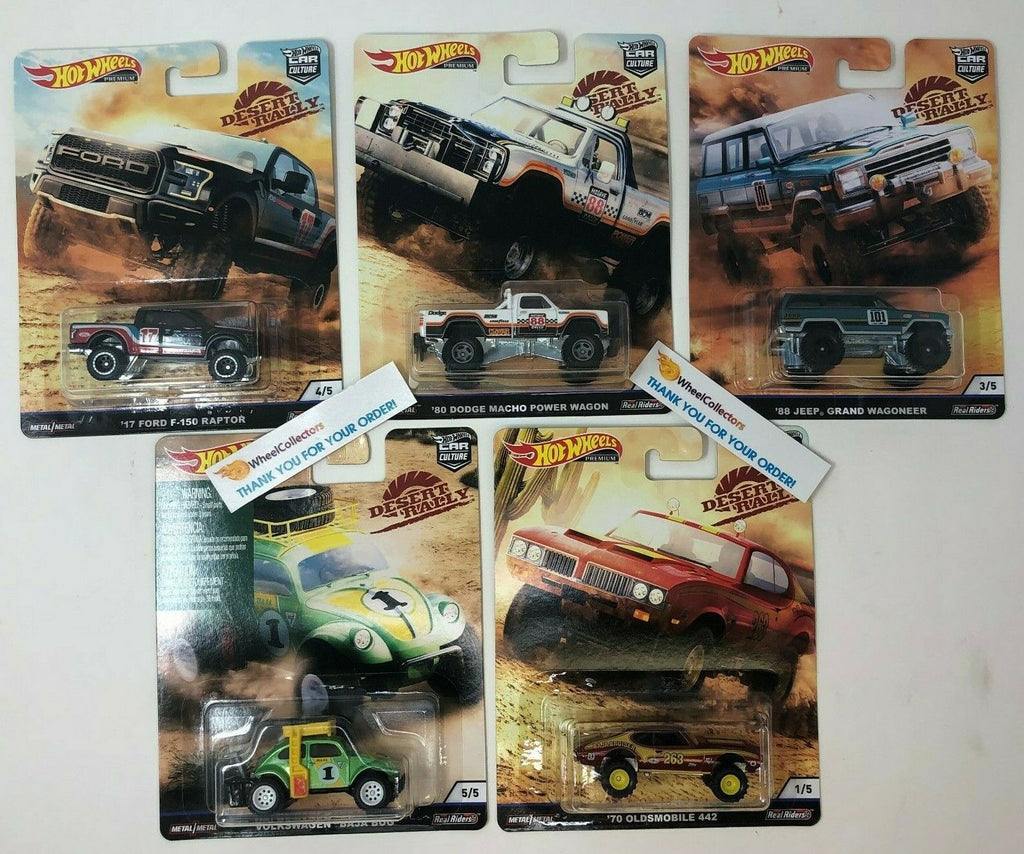 2019 Hot Wheels DESERT RALLY Car Culture Car Set