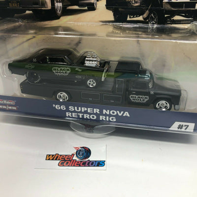 '66 Super Nova & Retro Rig Black Hole * Hot Wheels Team Transport Car Culture