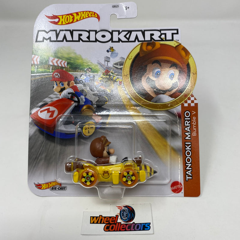 Mario Kart Tanooki Mario Bumble * 2022 Hot Wheels MARIO KART Nintendo Case A Release