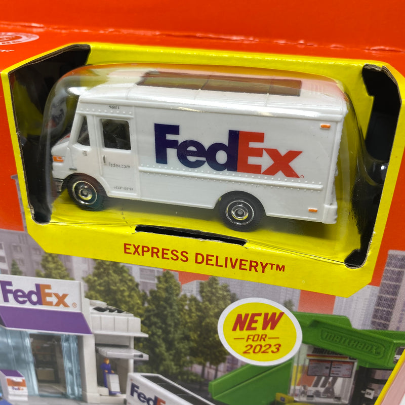 Fedex Package Center * 2023 Matchbox Action Drivers Playset