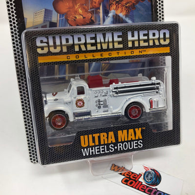 '63 Mack B Model Fire Truck * WHITE * Matchbox Supreme Hero Collection