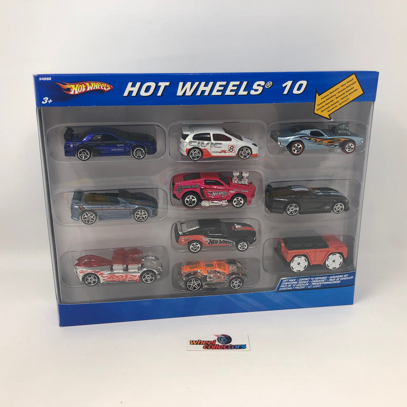 Pack of 10 Cars * Hot Wheels w/ Skyline & Civic Type R