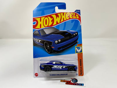 '15 Dodge Challenger SRT #235 * Blue * 2022 Hot Wheels International Card